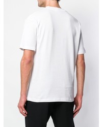 T-shirt à col rond imprimé blanc McQ Alexander McQueen