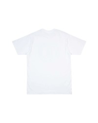 T-shirt à col rond imprimé blanc A Bathing Ape