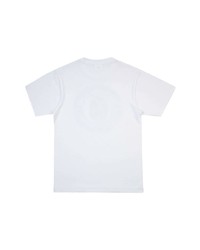 T-shirt à col rond imprimé blanc A Bathing Ape