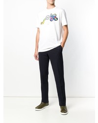 T-shirt à col rond imprimé blanc Ps By Paul Smith