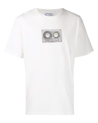 T-shirt à col rond imprimé blanc C2h4