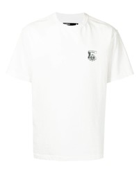 T-shirt à col rond imprimé blanc C2h4