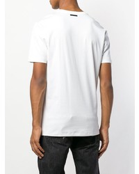 T-shirt à col rond imprimé blanc Diesel Black Gold