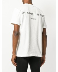 T-shirt à col rond imprimé blanc Ih Nom Uh Nit