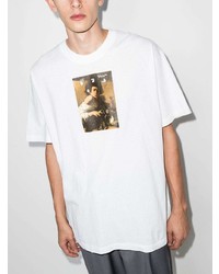 T-shirt à col rond imprimé blanc Off-White