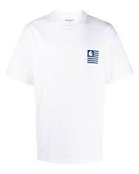 T-shirt à col rond imprimé blanc Carhartt WIP