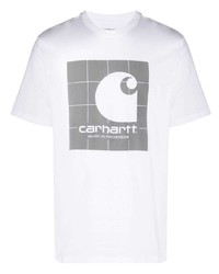 T-shirt à col rond imprimé blanc Carhartt WIP