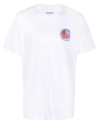 T-shirt à col rond imprimé blanc Carhartt WIP