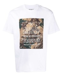 T-shirt à col rond imprimé blanc Carhartt WIP