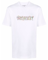 T-shirt à col rond imprimé blanc Carhartt WIP