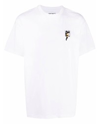 T-shirt à col rond imprimé blanc Carhartt WIP