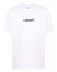 T-shirt à col rond imprimé blanc Carhartt WIP