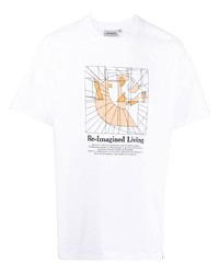 T-shirt à col rond imprimé blanc Carhartt WIP