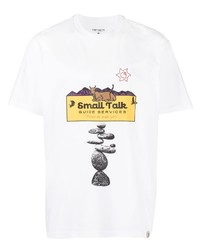 T-shirt à col rond imprimé blanc Carhartt WIP