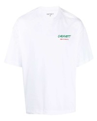 T-shirt à col rond imprimé blanc Carhartt WIP