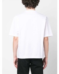 T-shirt à col rond imprimé blanc DSQUARED2