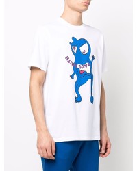 T-shirt à col rond imprimé blanc PS Paul Smith