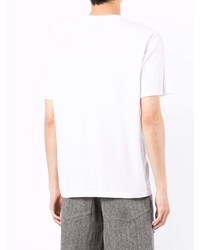 T-shirt à col rond imprimé blanc PS Paul Smith