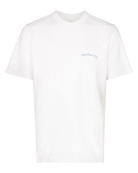 T-shirt à col rond imprimé blanc Casablanca