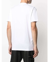 T-shirt à col rond imprimé blanc DSQUARED2