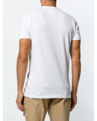 T-shirt à col rond imprimé blanc DSQUARED2