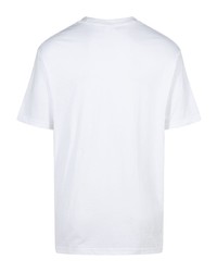 T-shirt à col rond imprimé blanc Supreme