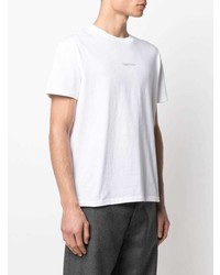 T-shirt à col rond imprimé blanc Valentino