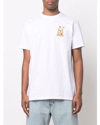 T-shirt à col rond imprimé blanc RIPNDIP