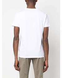 T-shirt à col rond imprimé blanc Dondup