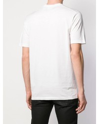 T-shirt à col rond imprimé blanc DSQUARED2