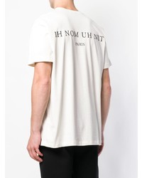 T-shirt à col rond imprimé blanc Ih Nom Uh Nit