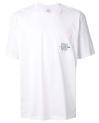 T-shirt à col rond imprimé blanc CK Calvin Klein