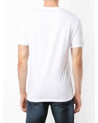 T-shirt à col rond imprimé blanc Armani Exchange