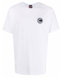 T-shirt à col rond imprimé blanc Colmar