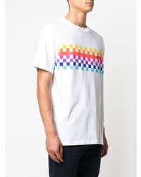 T-shirt à col rond imprimé blanc Ps By Paul Smith