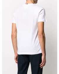 T-shirt à col rond imprimé blanc Tommy Hilfiger