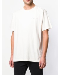 T-shirt à col rond imprimé blanc Off-White