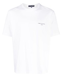 T-shirt à col rond imprimé blanc Comme des Garcons Homme