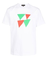 T-shirt à col rond imprimé blanc Comme Des Garcons Homme Plus