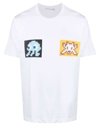 T-shirt à col rond imprimé blanc Comme Des Garcons SHIRT