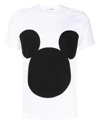 T-shirt à col rond imprimé blanc Comme Des Garcons SHIRT