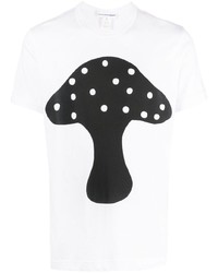 T-shirt à col rond imprimé blanc Comme Des Garcons SHIRT