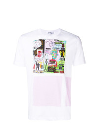 T-shirt à col rond imprimé blanc Comme Des Garcons SHIRT