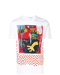 T-shirt à col rond imprimé blanc Comme Des Garcons SHIRT