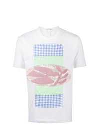 T-shirt à col rond imprimé blanc Comme Des Garcons SHIRT