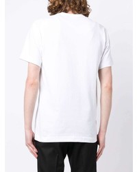 T-shirt à col rond imprimé blanc Comme des Garcons Homme Deux