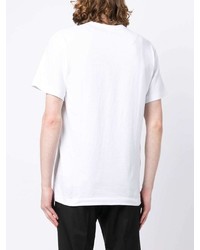 T-shirt à col rond imprimé blanc Comme des Garcons Homme Deux