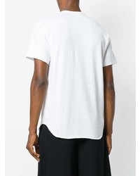 T-shirt à col rond imprimé blanc Comme Des Garcons Homme Plus