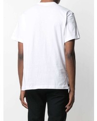 T-shirt à col rond imprimé blanc Comme Des Garcons Homme Plus