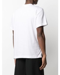 T-shirt à col rond imprimé blanc Comme Des Garcons Homme Plus